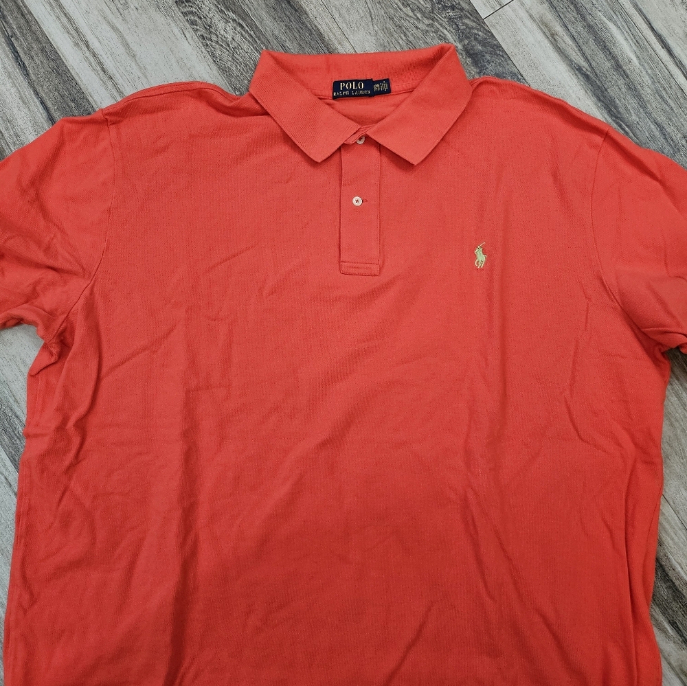 Polo by Ralph Lauren Men's Coral Polo Shirt